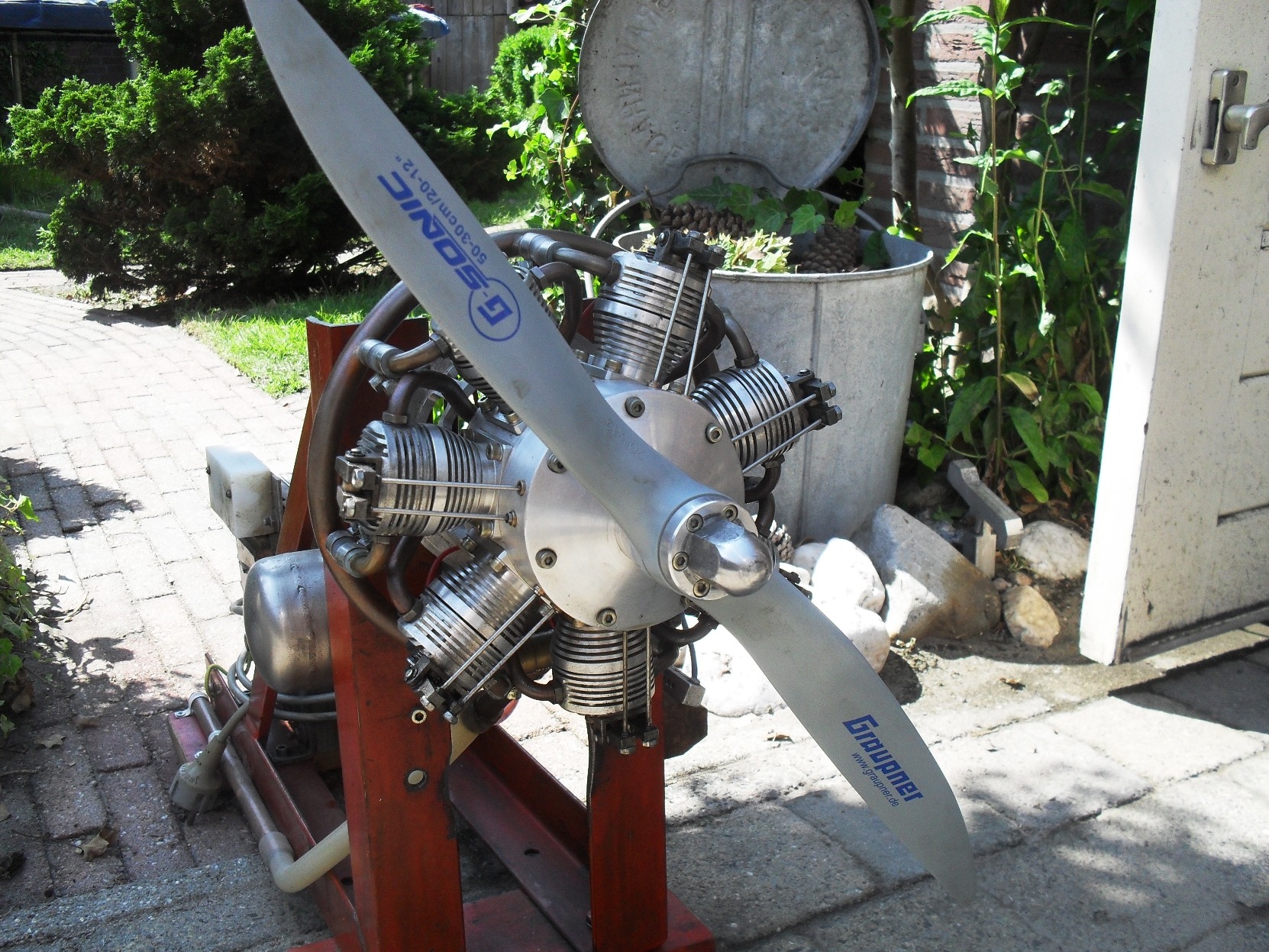 7 Cilinder stermotor